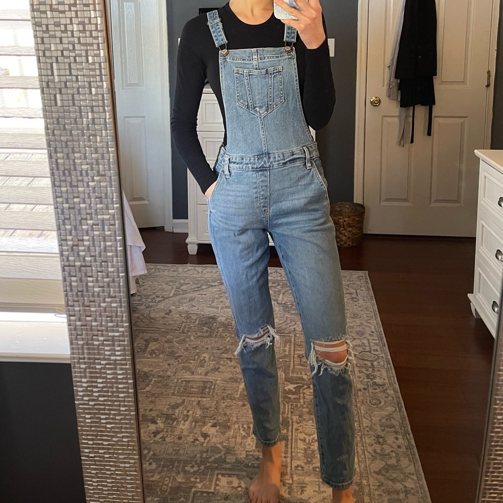 Denim overalls